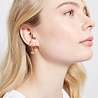 All the Luck in the World Bliss Goldplated Earring Hook White All the Luck in the World Bliss Goldplated Earring Hook White