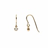 All the Luck in the World Bliss Goldplated Earring Hook White All the Luck in the World Bliss Goldplated Earring Hook White