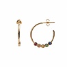 All the Luck in the World Bliss Goldplated Earring Creole big Multi All the Luck in the World Bliss Goldplated Earring Creole big Multi