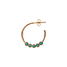 All the Luck in the World Bliss Goldplated Earring Creole big Turquoise All the Luck in the World Bliss Goldplated Earring Creole big Turquoise