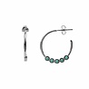 All the Luck in the World Bliss Silverplated Earring Creole big Turquoise All the Luck in the World Bliss Silverplated Earring Creole big Turquoise