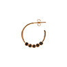All the Luck in the World Bliss Goldplated Earring Creole big Black All the Luck in the World Bliss Goldplated Earring Creole big Black