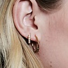 All the Luck in the World Bliss Goldplated Earring Creole big Black All the Luck in the World Bliss Goldplated Earring Creole big Black