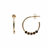 All the Luck in the World Bliss Goldplated Earring Creole big Black All the Luck in the World Bliss Goldplated Earring Creole big Black