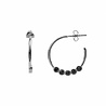 All the Luck in the World Bliss Silverplated Earring Creole big Black All the Luck in the World Bliss Silverplated Earring Creole big Black