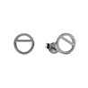 All the Luck in the World Parade Silverplated Earrings Geometric Circle All the Luck in the World Parade Silverplated Earrings Geometric Circle