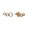All the Luck in the World Parade Goldplated Earrings Three Circles All the Luck in the World Parade Goldplated Earrings Three Circles
