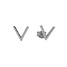 All the Luck in the World Parade Silverplated Earrings Vee All the Luck in the World Parade Silverplated Earrings Vee
