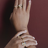 All the Luck in the World Magique Goldplated Ring Coin Starburst Pink All the Luck in the World Magique Goldplated Ring Coin Starburst Pink