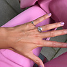 All the Luck in the World Magique Silverplated Ring Rhomb Black All the Luck in the World Magique Silverplated Ring Rhomb Black
