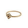 All the Luck in the World Magique Goldplated Ring Rhomb Black All the Luck in the World Magique Goldplated Ring Rhomb Black