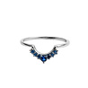 All the Luck in the World Magique Silverplated Ring Crown Blue All the Luck in the World Magique Silverplated Ring Crown Blue