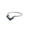 All the Luck in the World Magique Silverplated Ring Crown Blue All the Luck in the World Magique Silverplated Ring Crown Blue