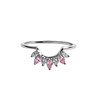 All the Luck in the World Magique Silverplated Ring Crown Pink Clear All the Luck in the World Magique Silverplated Ring Crown Pink Clear