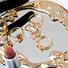 All the Luck in the World Magique Silverplated Ring Crown Pink Clear All the Luck in the World Magique Silverplated Ring Crown Pink Clear