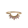 All the Luck in the World Magique Goldplated Ring Crown Pink Clear All the Luck in the World Magique Goldplated Ring Crown Pink Clear