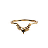 All the Luck in the World Magique Goldplated Ring Crown Star Black All the Luck in the World Magique Goldplated Ring Crown Star Black