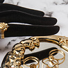 All the Luck in the World Magique Goldplated Ring Crown Star Black All the Luck in the World Magique Goldplated Ring Crown Star Black