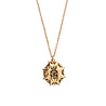 All the Luck in the World Charm Goldplated Necklace Beatle Starry Circle All the Luck in the World Charm Goldplated Necklace Beatle Starry Circle