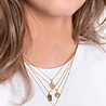 All the Luck in the World Charm Goldplated Necklace Beatle Starry Circle All the Luck in the World Charm Goldplated Necklace Beatle Starry Circle