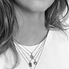 All the Luck in the World Charm Silverplated Necklace Beatle Starry Circle All the Luck in the World Charm Silverplated Necklace Beatle Starry Circle