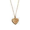All the Luck in the World Charm Goldplated Necklace Burst Heart All the Luck in the World Charm Goldplated Necklace Burst Heart