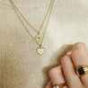 All the Luck in the World Charm Goldplated Necklace Burst Heart All the Luck in the World Charm Goldplated Necklace Burst Heart