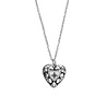 All the Luck in the World Charm Silverplated Necklace Diamond Heart All the Luck in the World Charm Silverplated Necklace Diamond Heart