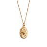 All the Luck in the World Charm Goldplated Necklace Diamond Oval All the Luck in the World Charm Goldplated Necklace Diamond Oval