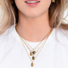All the Luck in the World Charm Goldplated Necklace Diamond Oval All the Luck in the World Charm Goldplated Necklace Diamond Oval