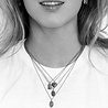 All the Luck in the World Charm Silverplated Necklace Diamond Oval All the Luck in the World Charm Silverplated Necklace Diamond Oval