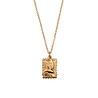 All the Luck in the World Charm Goldplated Necklace Hummingbird Rectangle All the Luck in the World Charm Goldplated Necklace Hummingbird Rectangle