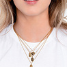 All the Luck in the World Charm Goldplated Necklace Hummingbird Rectangle All the Luck in the World Charm Goldplated Necklace Hummingbird Rectangle