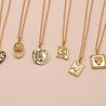All the Luck in the World Charm Goldplated Necklace Hummingbird Rectangle All the Luck in the World Charm Goldplated Necklace Hummingbird Rectangle