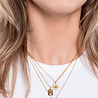 All the Luck in the World Charm Goldplated Necklace Moon Stars Rectangle All the Luck in the World Charm Goldplated Necklace Moon Stars Rectangle