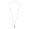 All the Luck in the World Charm Silverplated Necklace Moon Stars Rectangle All the Luck in the World Charm Silverplated Necklace Moon Stars Rectangle