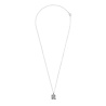 All the Luck in the World Charm Silverplated Necklace Moon Stars Square All the Luck in the World Charm Silverplated Necklace Moon Stars Square