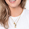 All the Luck in the World Charm Goldplated Necklace Panter Square All the Luck in the World Charm Goldplated Necklace Panter Square