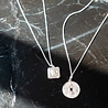 All the Luck in the World Charm Silverplated Necklace Panter Square All the Luck in the World Charm Silverplated Necklace Panter Square