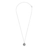 All the Luck in the World Charm Silverplated Necklace Peony Square All the Luck in the World Charm Silverplated Necklace Peony Square
