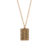 All the Luck in the World Charm Goldplated Necklace Rainbow Rectangle All the Luck in the World Charm Goldplated Necklace Rainbow Rectangle