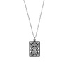 All the Luck in the World Charm Silverplated Necklace Rainbow Rectangle All the Luck in the World Charm Silverplated Necklace Rainbow Rectangle