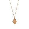 All the Luck in the World Charm Goldplated Necklace Snake Oval All the Luck in the World Charm Goldplated Necklace Snake Oval