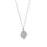 All the Luck in the World Charm Silverplated Necklace Snake Oval All the Luck in the World Charm Silverplated Necklace Snake Oval