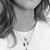 All the Luck in the World Charm Silverplated Necklace Snake Oval All the Luck in the World Charm Silverplated Necklace Snake Oval