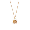 All the Luck in the World Charm Goldplated Necklace Sun Circle All the Luck in the World Charm Goldplated Necklace Sun Circle