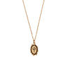 All the Luck in the World Charm Goldplated Necklace Sun Moon Oval All the Luck in the World Charm Goldplated Necklace Sun Moon Oval