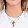 All the Luck in the World Charm Goldplated Necklace Sun Moon Oval All the Luck in the World Charm Goldplated Necklace Sun Moon Oval