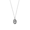 All the Luck in the World Charm Silverplated Necklace Sun Moon Oval All the Luck in the World Charm Silverplated Necklace Sun Moon Oval