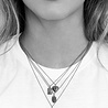 All the Luck in the World Charm Silverplated Necklace Sun Moon Oval All the Luck in the World Charm Silverplated Necklace Sun Moon Oval